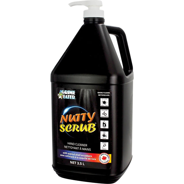 Nutty Scrub™ Hand Cleaner with Walnut Shell Scrubbers, Pumice, 3.5 L, Bottle, Unscented