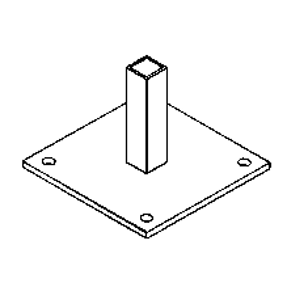 Curtain Partition Floor Mount