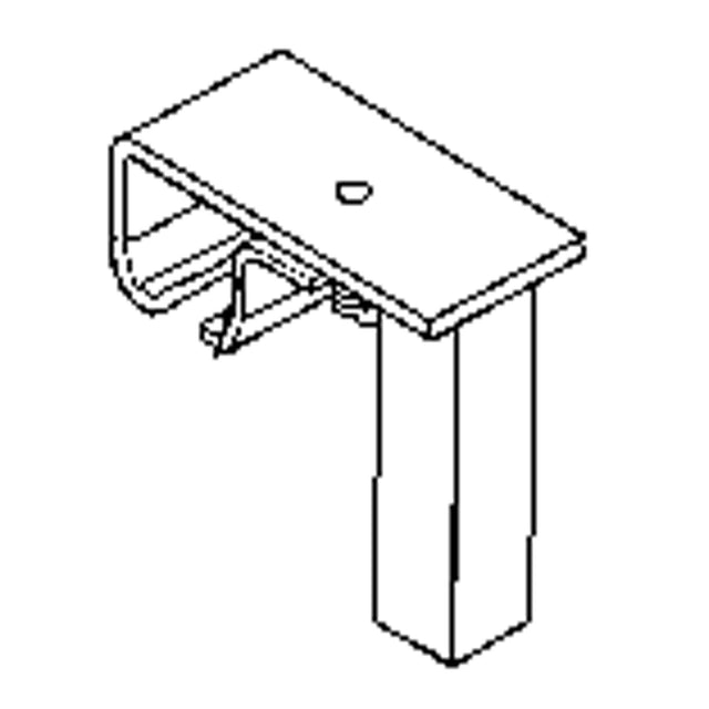 Track Bracket for Floor Support Hardware