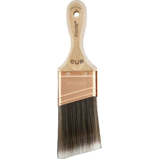 XL-Cub Professional Paint Brush, Poly/Nylon, Wood Handle, 2" Width