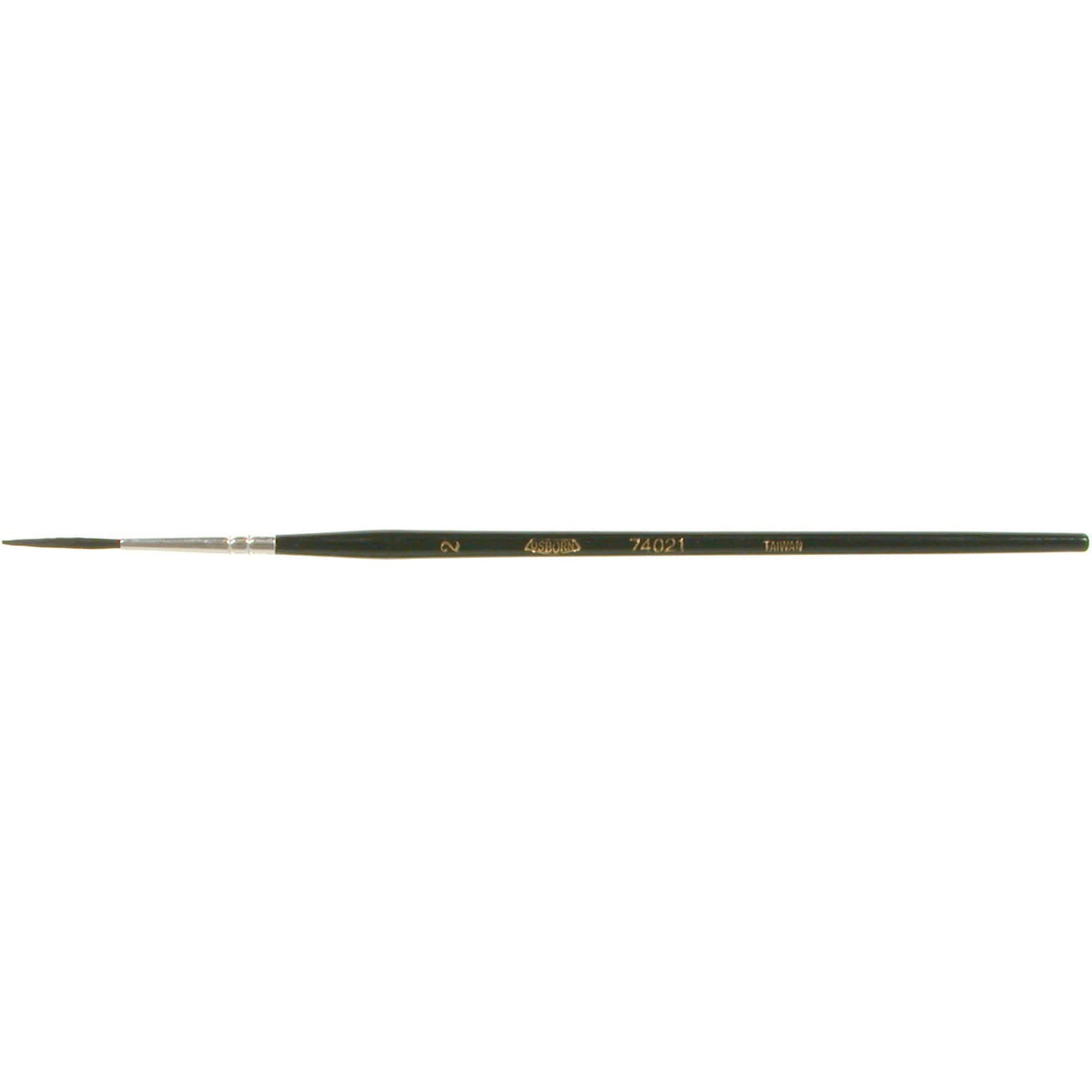Round Lettering Marking Paint Brush, 5/64" Brush Width, Camel Hair, Wood Handle