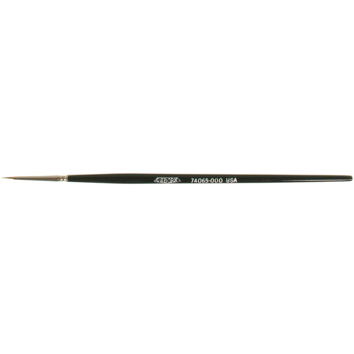Artist Paint Brush, 1/32" Brush Width, Red Sable, Wood Handle