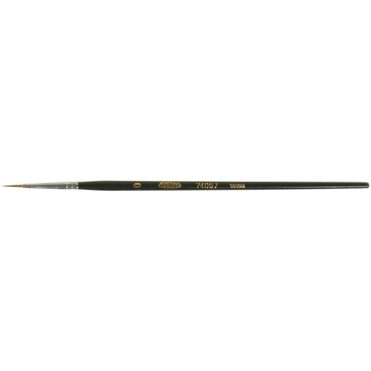 Artist Paint Brush, 1/16" Brush Width, Red Sable, Wood Handle