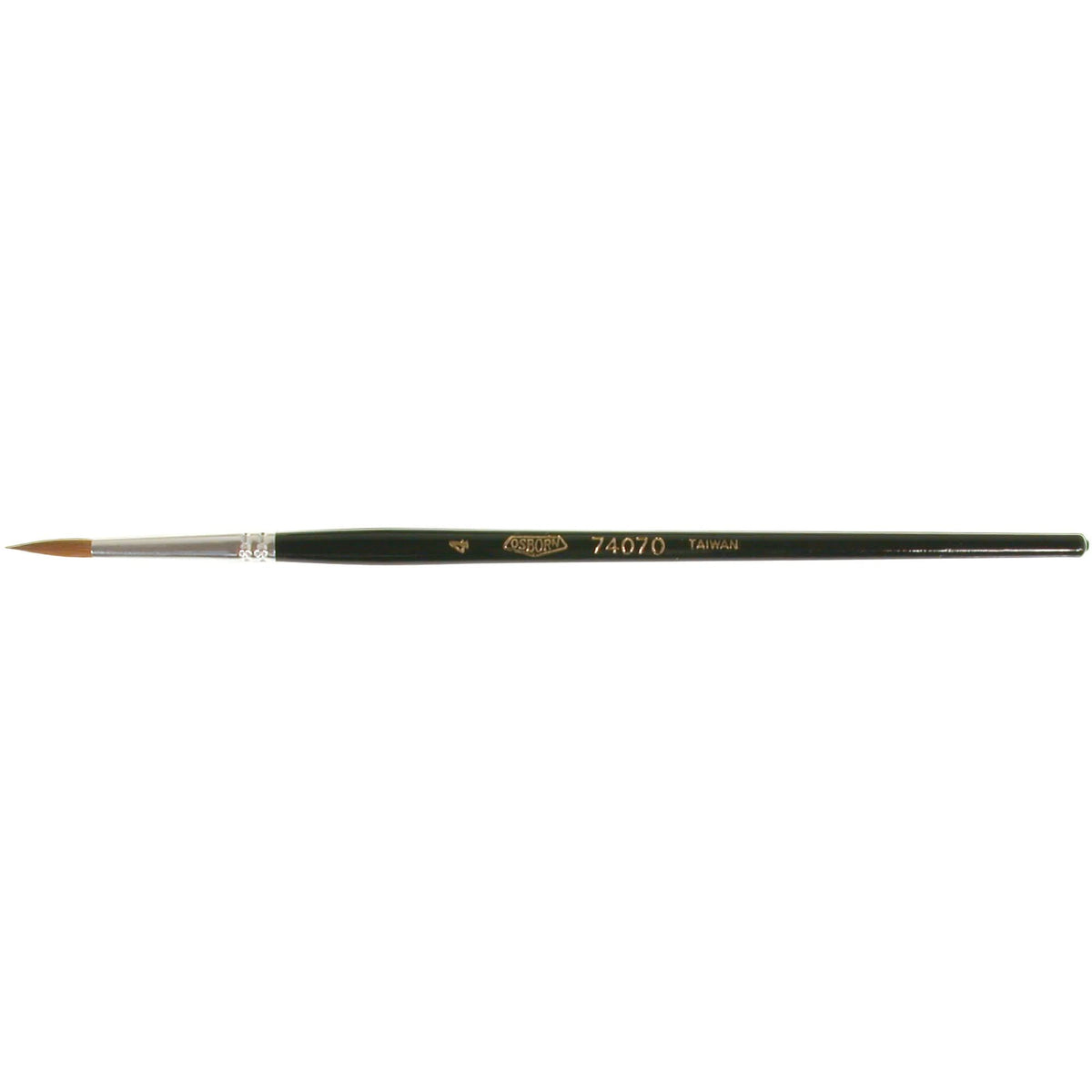 Artist Paint Brush, 1/8" Brush Width, Red Sable, Wood Handle