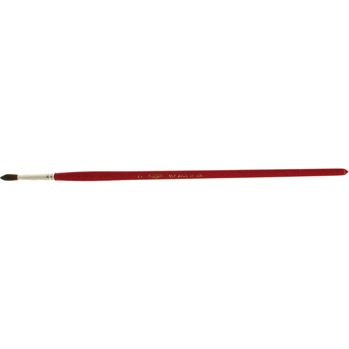 Round Marking Paint Brush, 3/16" Brush Width, Camel Hair, Wood Handle