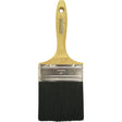 Straight Wall Paint Brush, Bristle, Wood Handle, 4" Width
