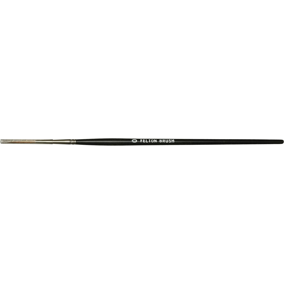 Flat Bristle Artist Brush, 6 mm Brush Width, Red Sable, Wood Handle