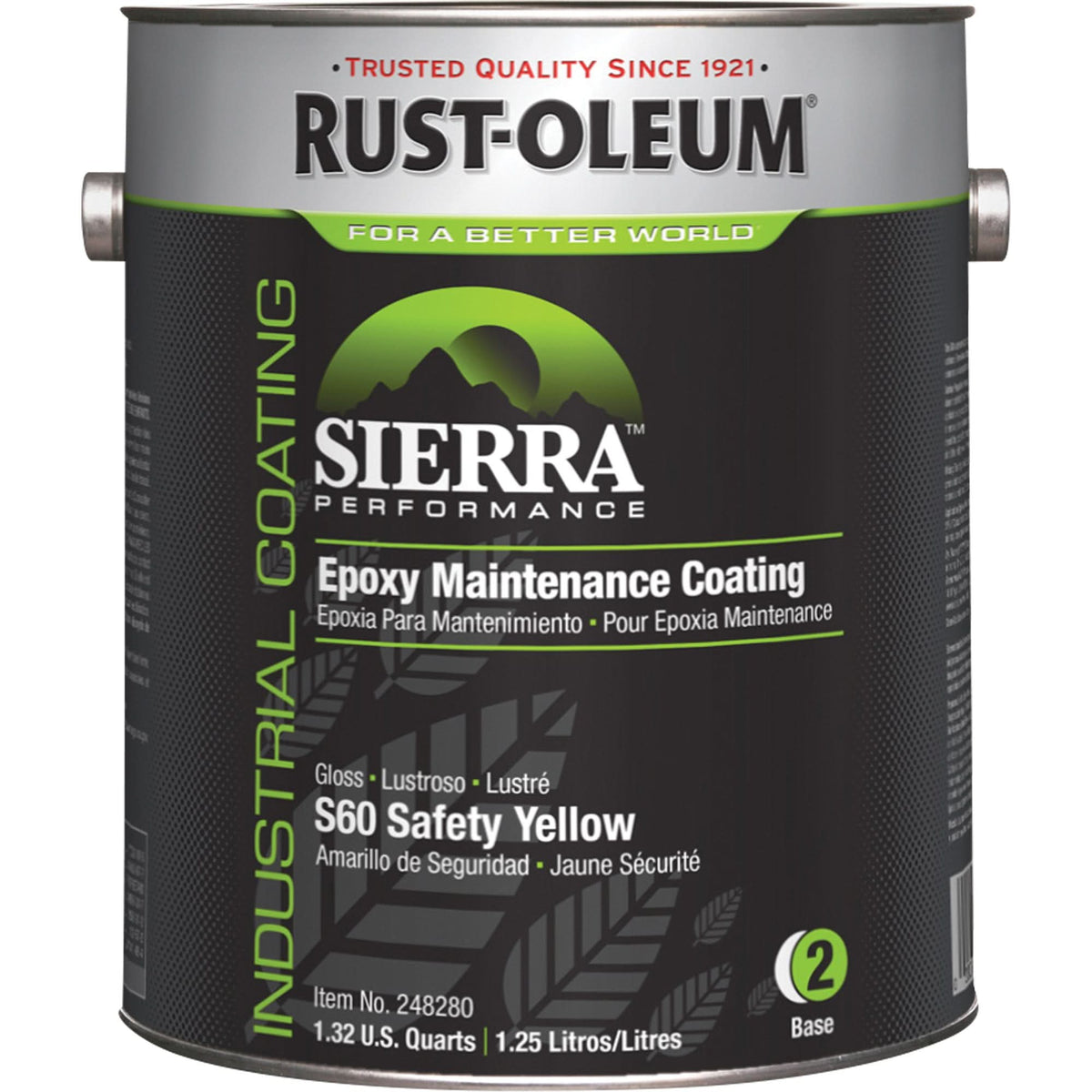 Floor Coating Base, 1 gal., Water-Based, Gloss, Yellow