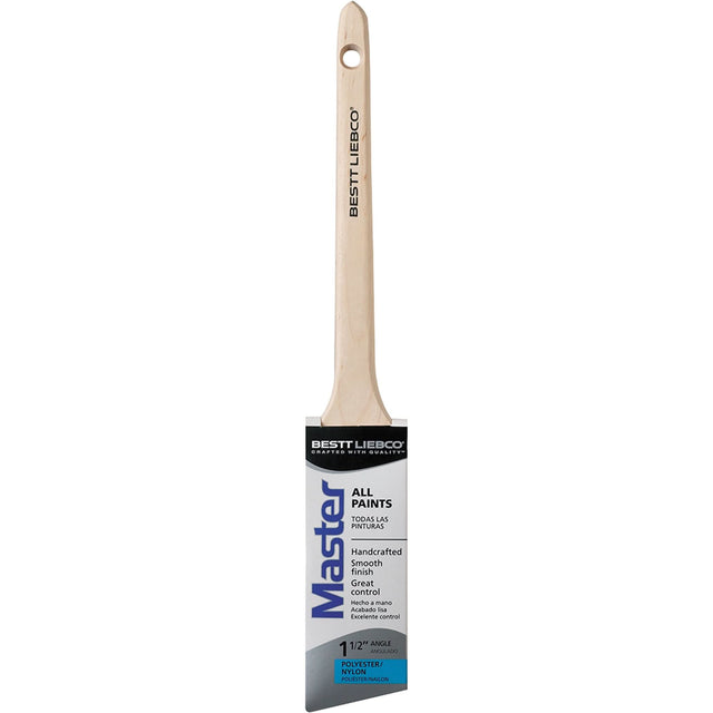 Thin Angle Sash Brush, Poly/Nylon, Wood Handle, 1-1/2" Width