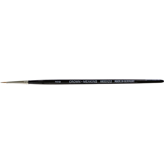 Round Artist Brush, #2/0 Brush Width, Synthetic, Wood Handle