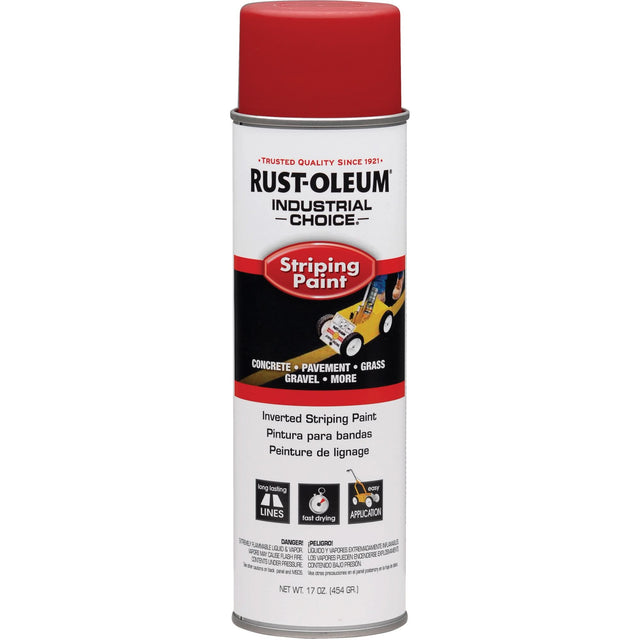 S1600 System Inverted Striping Paint, Red, Aerosol Can