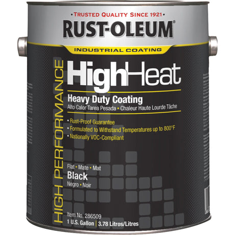 Heavy-Duty High Heat Coating, Gallon, Black