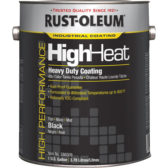 Heavy-Duty High Heat Coating, Gallon, Black