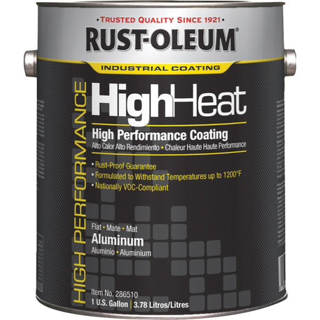 High Performance High Heat Coating, Gallon, Aluminum