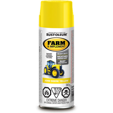Specialty Farm & Implement Spray Paint, John Deere Yellow, Gloss, Aerosol Can