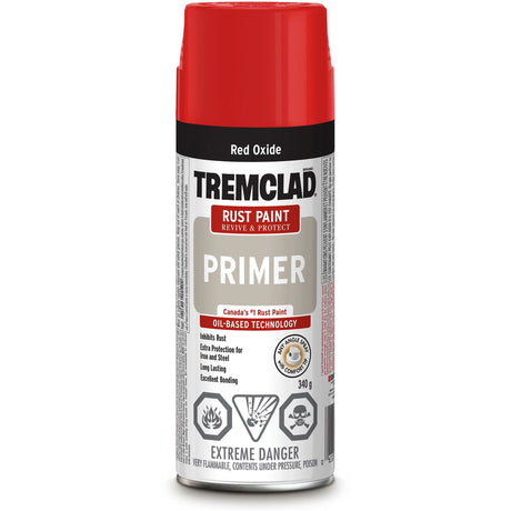Tremclad® Rust Primer Spray, Red Oxide, Very Flat, Aerosol Can