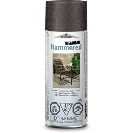 Tremclad® Paint, Charcoal Grey, Gloss/Hammered, Aerosol Can