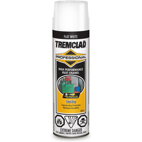 Tremclad® Professional Rust Enamel, White, Very Flat, Aerosol Can