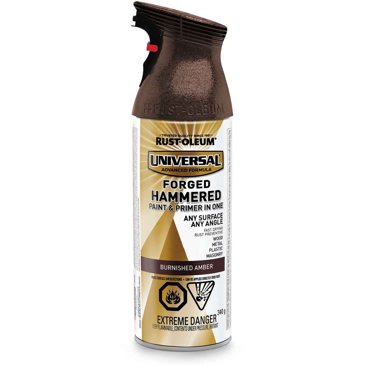 Universal® Paint & Primer In One, Burnished Amber, Hammered, Aerosol Can
