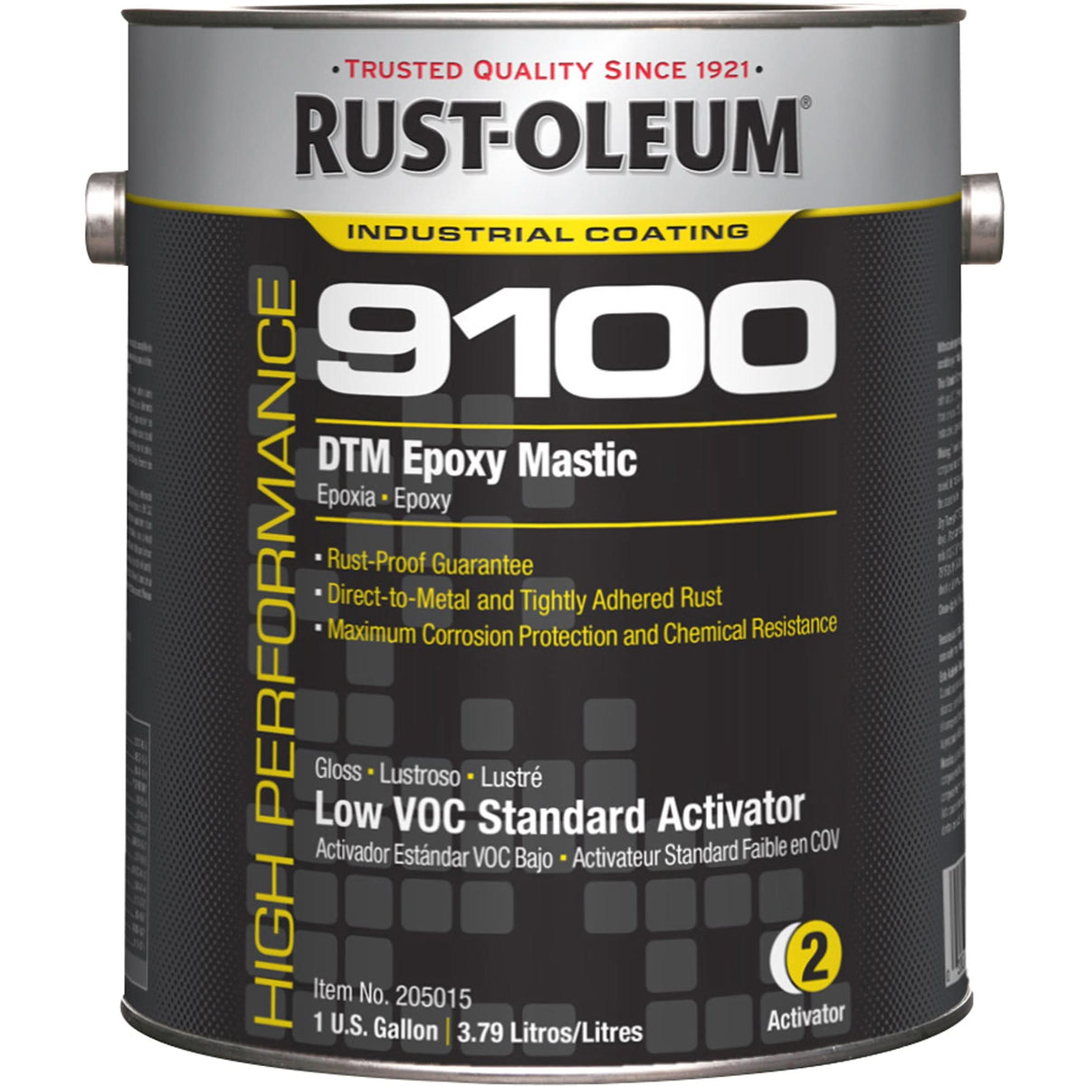 9100 System DTM Epoxy Mastic Standard 250 VOC Activator, Gallon