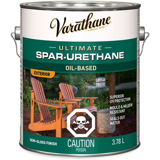 Varathane® Diamond Outdoor Wood Finish, 3.78 L, Clear, Semi-Gloss