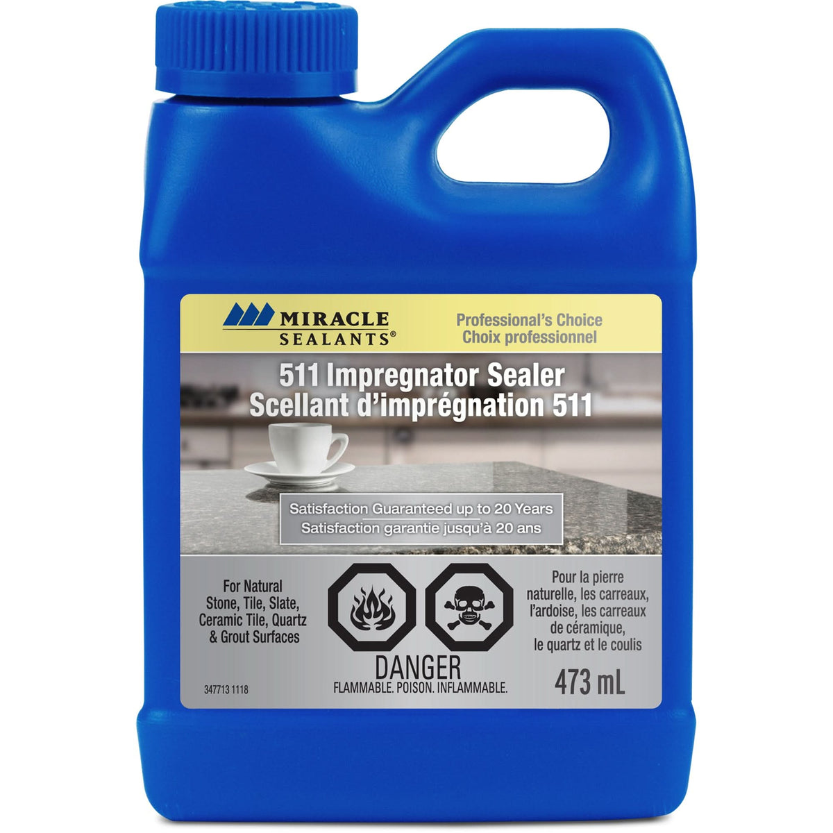 Miracle Sealants® 511 Impregnator Sealer, 473 ml, Solvent-Based, Transparent, Clear