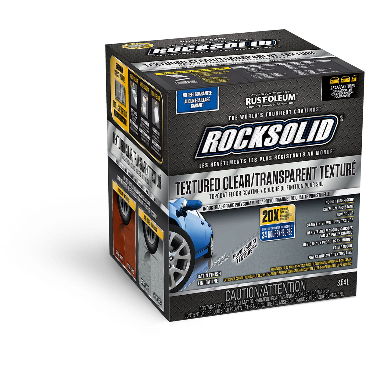 RockSolid® Top Coat, Satin/Textured, Clear