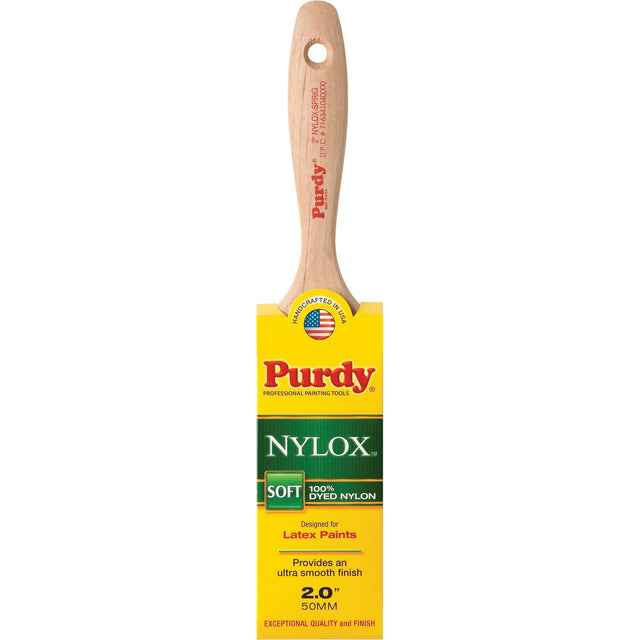 Nylox™ Sprig Paint Brush, Nylon, Wood Handle, 2" Width