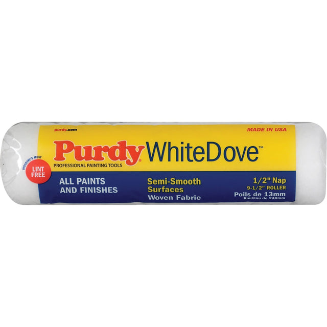 White Dove Paint Roller Cover, 12.7 mm (1/2") Nap, 240 mm (9-1/2") L