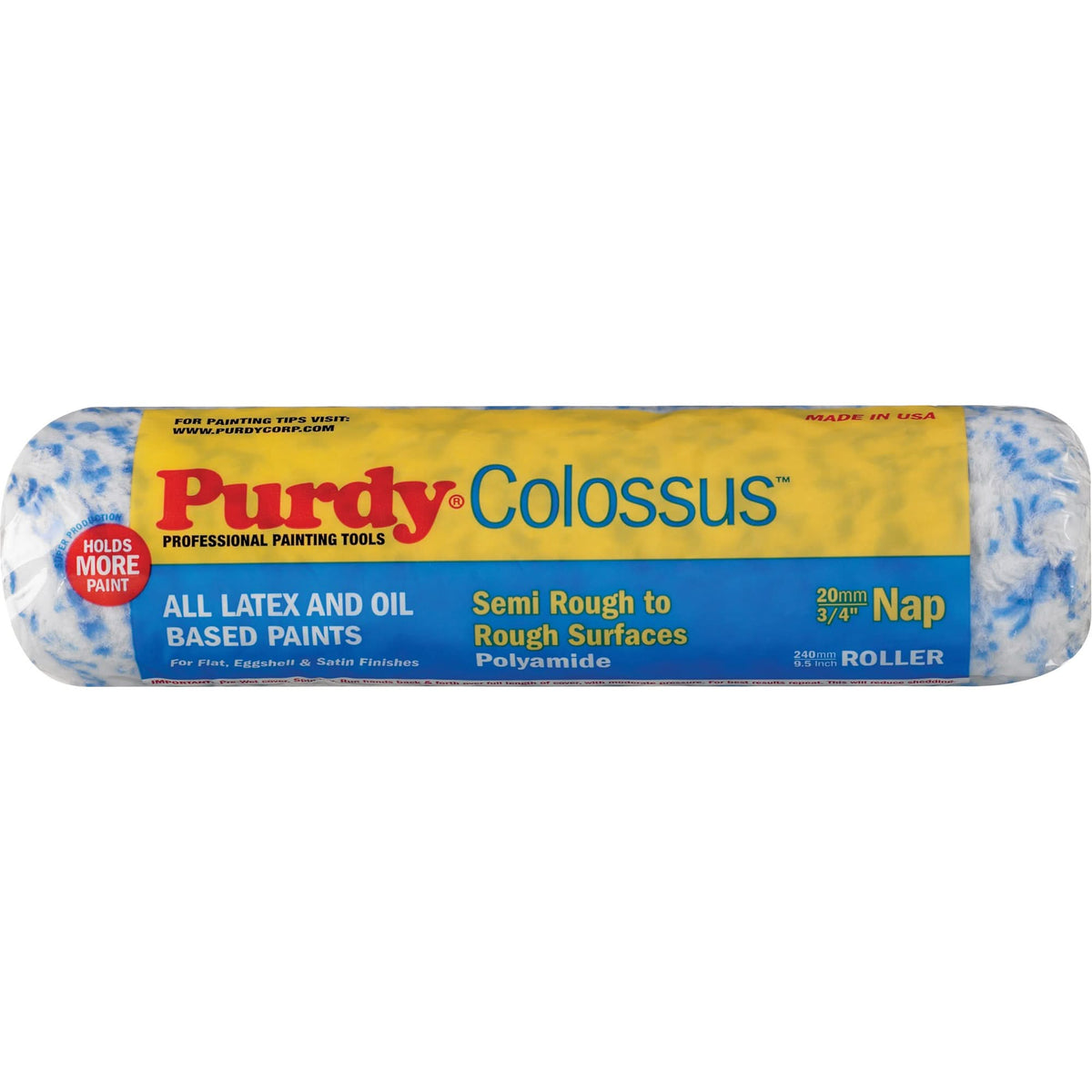 Colossus Paint Roller Cover, 19 mm (3/4") Nap, 240 mm (9-1/2") L