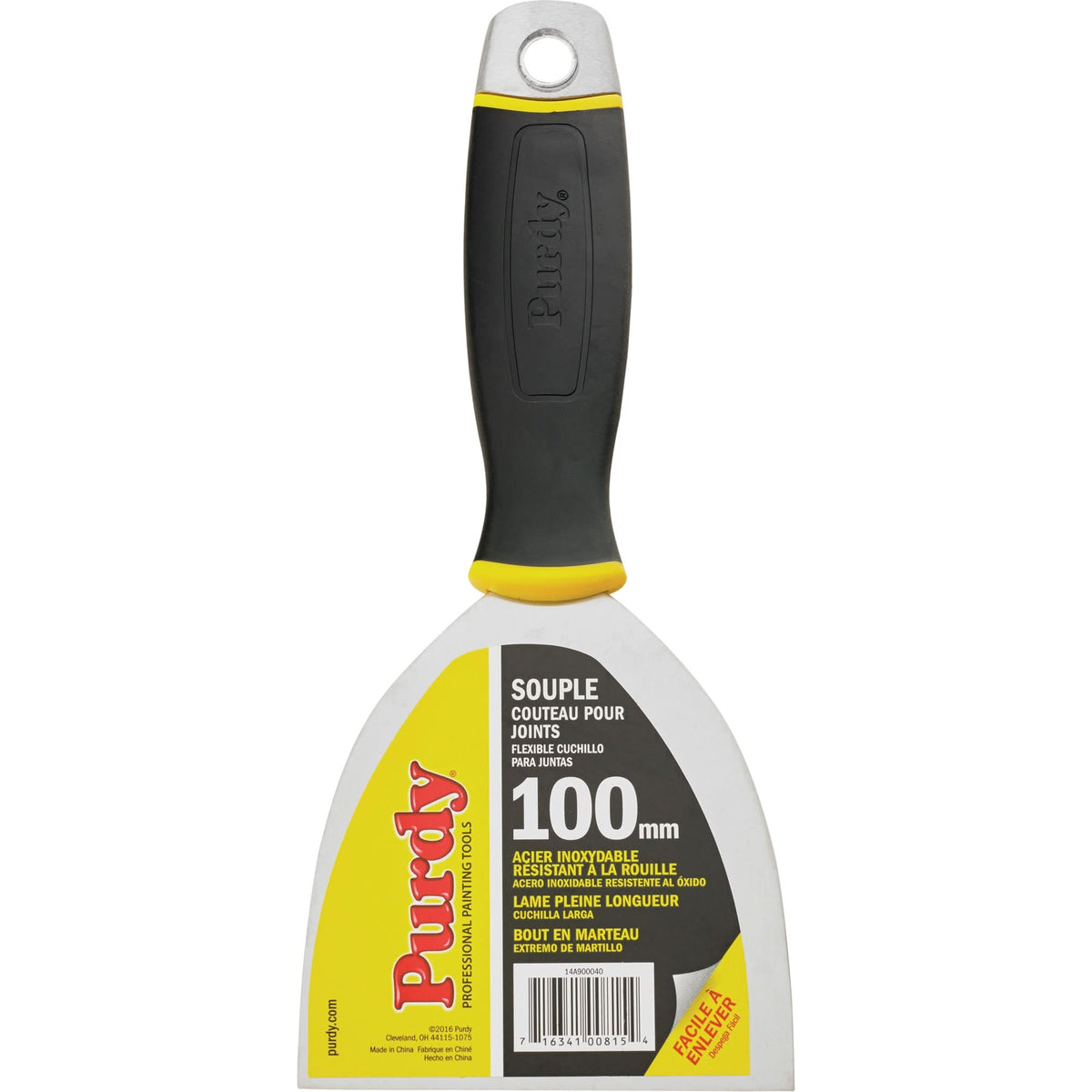 Premium Flexible Joint Knife, Stainless Steel Blade, 4" Wide, Plastic Handle