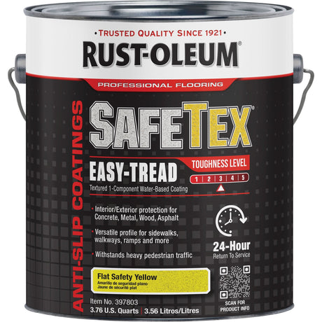 SafeTex® Easy-Tread Acrylic Coating, 1 gal., Water-Based, Flat/Textured, Yellow