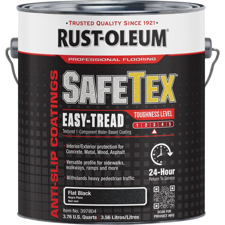 SafeTex® Easy-Tread Acrylic Coating, 1 gal., Water-Based, Flat/Textured, Black