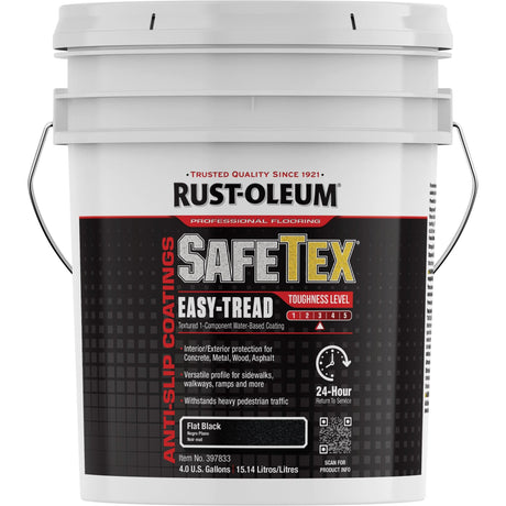 SafeTex® Easy-Tread Acrylic Coating, 4 gal., Water-Based, Flat/Textured, Black