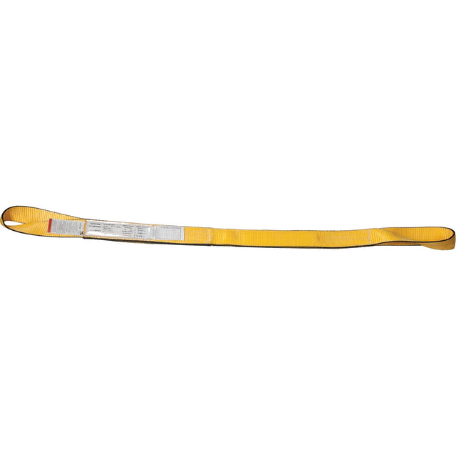 Polyester Slings, Double Ply, Twisted Eye, Type 4, 4" W x 8' L, 11000 lbs. Vertical Cap.