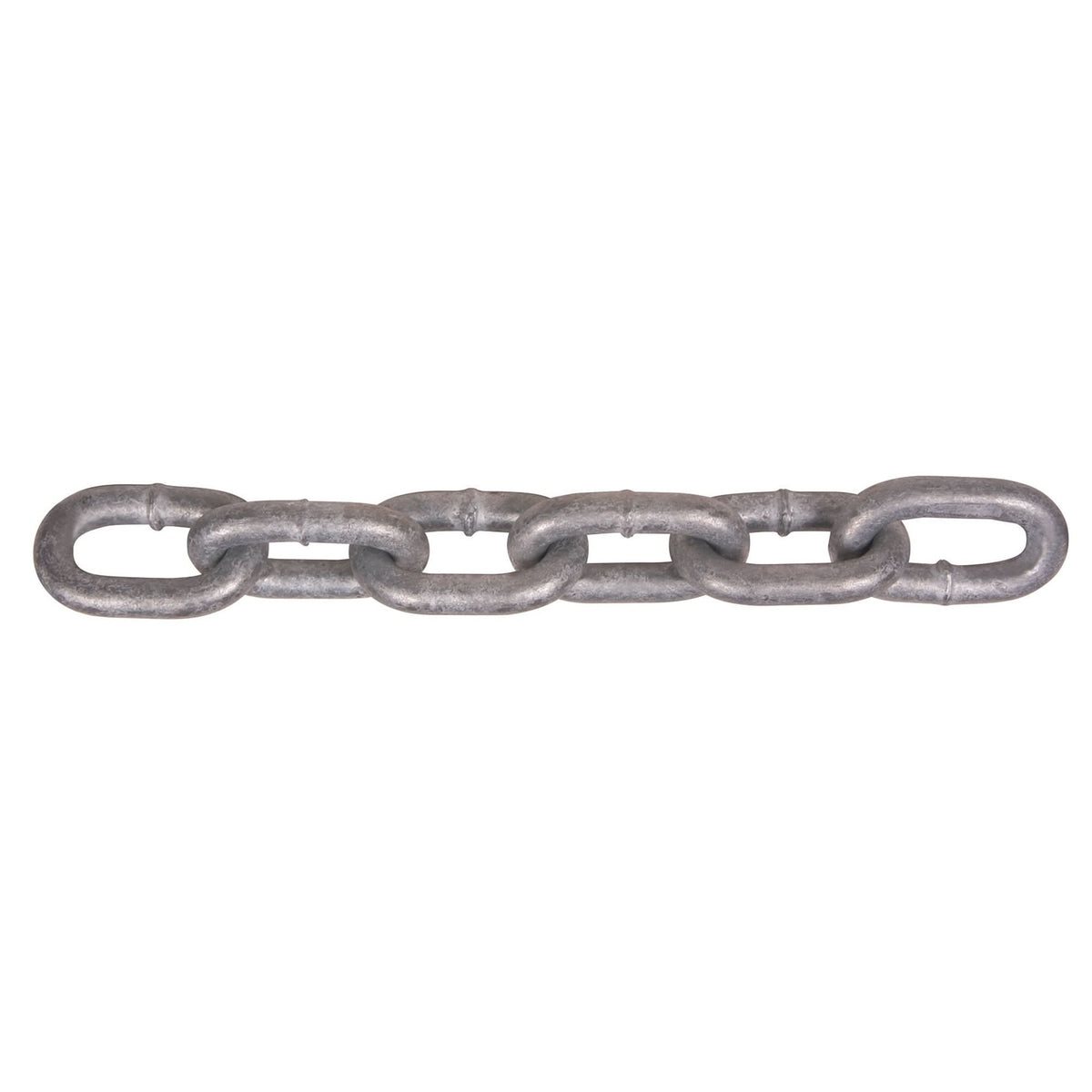 Hot-Dipped Galvanized Chains, Carbon Steel, 3/8" x 45' (13.7 m) L, Grade 30, 2650 lbs. (1.325 tons) Load Capacity