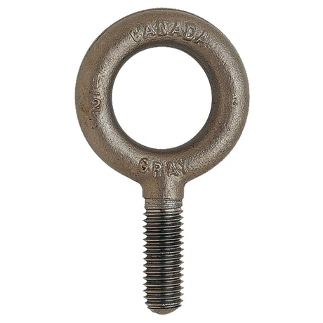 Eye Bolt, 6" Dia., 3 3/4" L, Uncoated Natural Finish, 32000 lbs. (16 tons) Capacity
