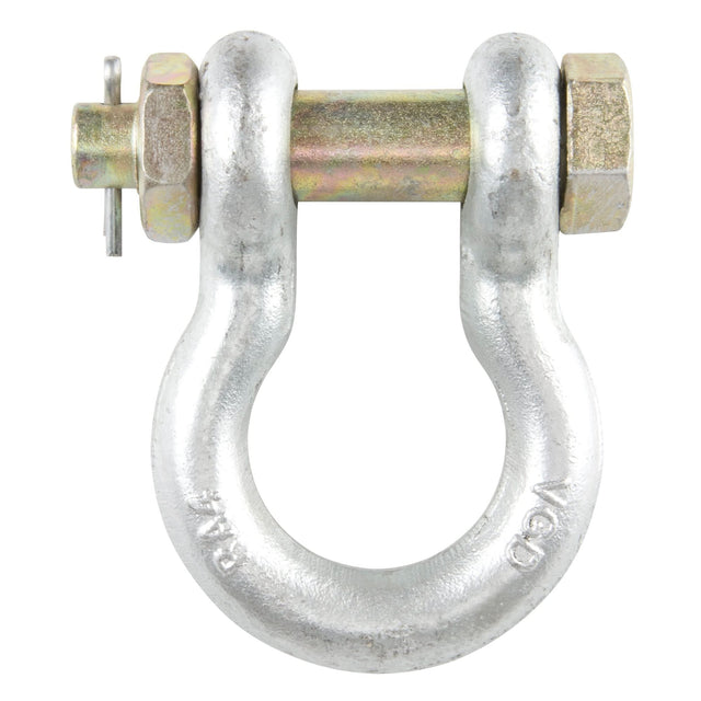 Bolt Type Anchor Shackle, 1-3/8", Bolt Type, Hot Dip Galvanized