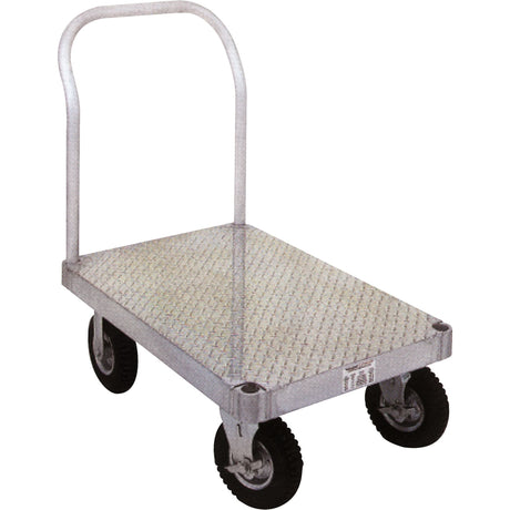 Aluminum Platform Truck, 36" W x 72" L, 2000 lbs. Cap., Rubber Wheels