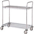 Standard-Duty Utility Carts, Stainless Steel, 18" x 39" x 36", 500 lbs. Capacity
