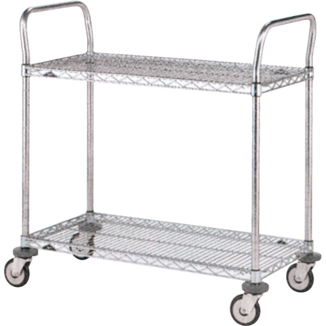 Standard-Duty Utility Carts, Stainless Steel, 18" x 39" x 36", 500 lbs. Capacity