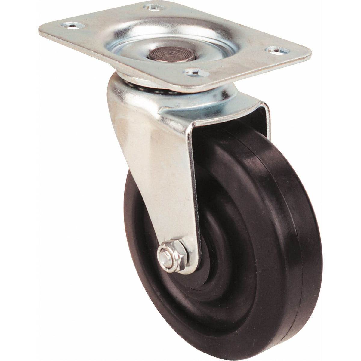 Light-Duty Caster, Swivel, 5" (127 mm), Steel, 250 lbs. (113 kg.)