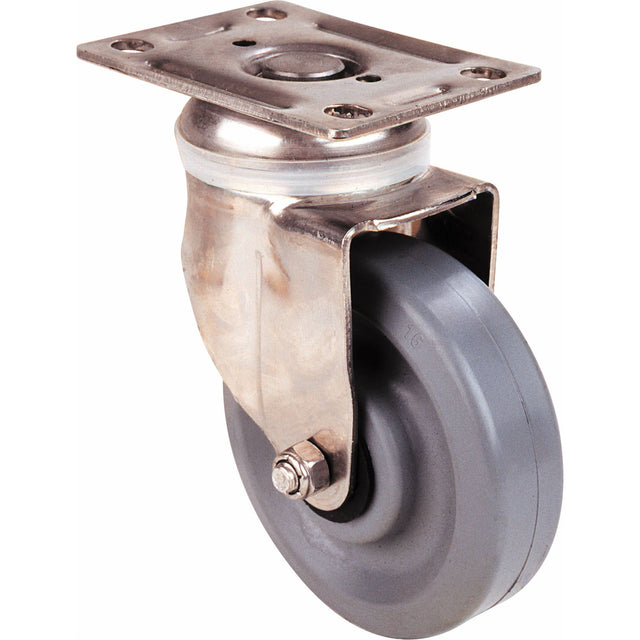 Caster, Swivel with Brake, 3" (76 mm), Urethane, 225 lbs. (102 kg.)