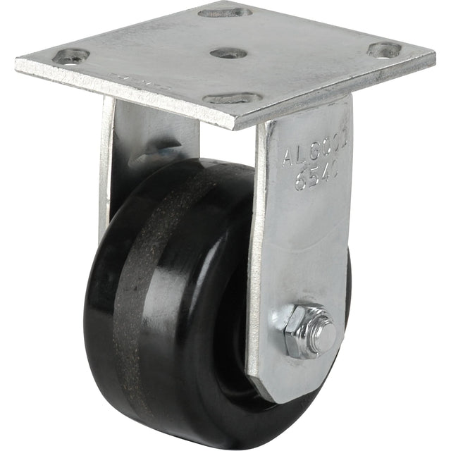 Heavy-Duty EMaxx Kingpin Caster, Rigid, 4" (101.6 mm), Phenolic, 800 lbs. (363 kg.)