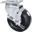 Heavy-Duty EMaxx Kingpin Caster, Rigid with Brake, 4" (101.6 mm), Phenolic, 900 lbs. (408 kg.)