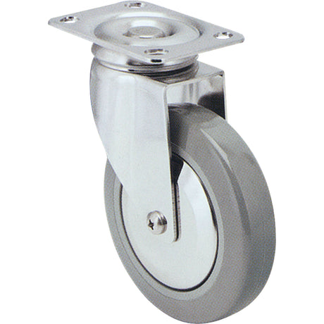 Caster, Swivel with Brake, 3" (76 mm), Polyurethane, 250 lbs. (113 kg.)