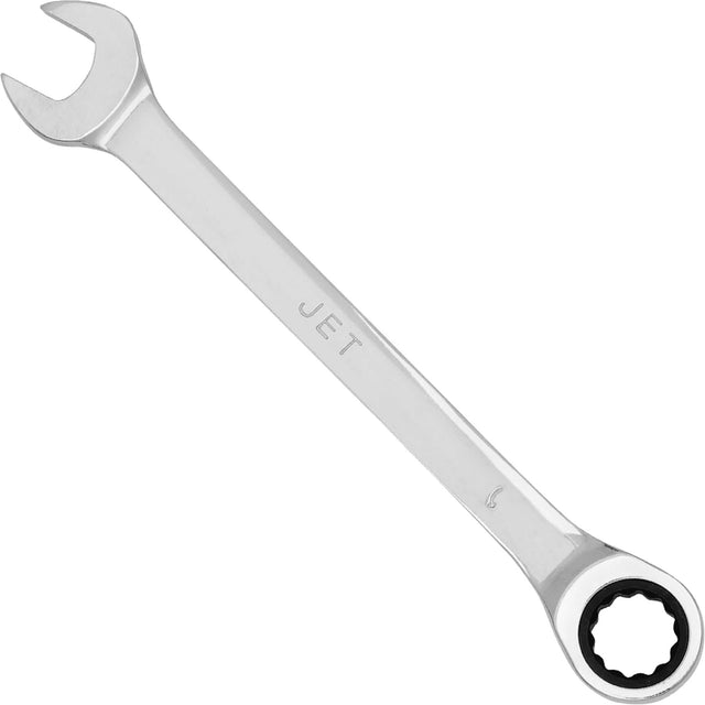 Non-Reversible Long Pattern Ratcheting Combination Wrench, 7/8", Chrome Finish