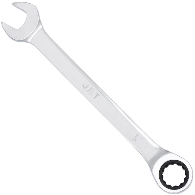 Non-Reversible Long Pattern Ratcheting Combination Wrench, 7/16", Polished Finish