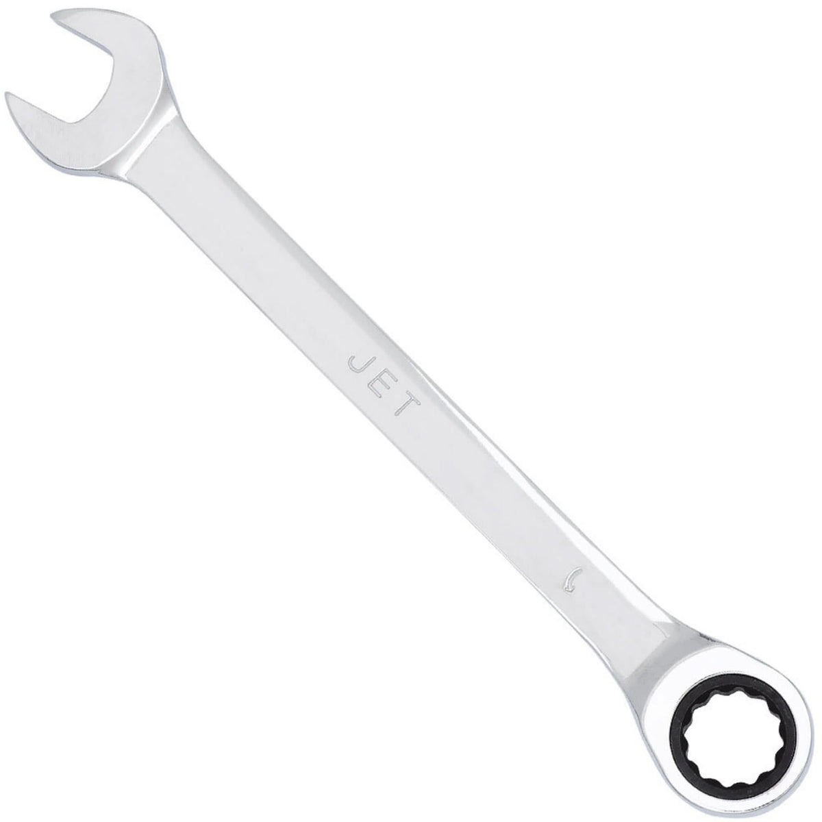 Non-Reversible Long Pattern Ratcheting Combination Wrench, 15/16", Chrome Finish