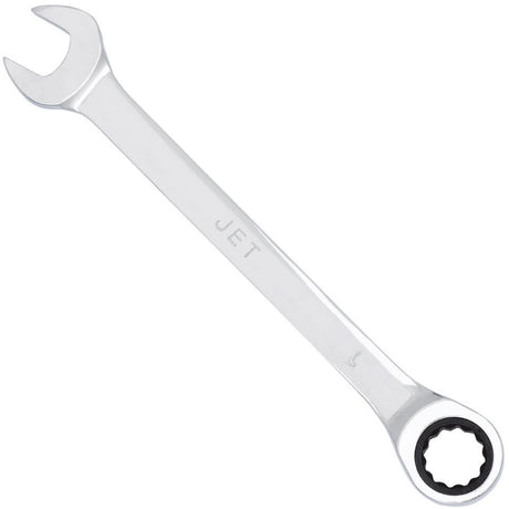 Non-Reversible Long Pattern Ratcheting Combination Wrench, 15/16", Chrome Finish